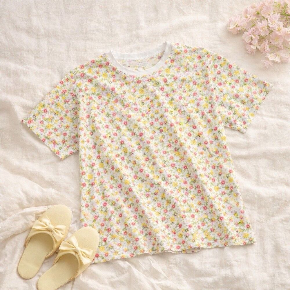 Vintage Victoria Secret Country Floral Nightgown Sleep Shirt Cotton Cottagecore